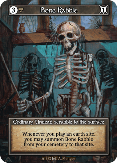 Floating card