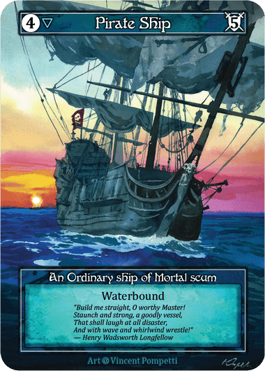 Floating card