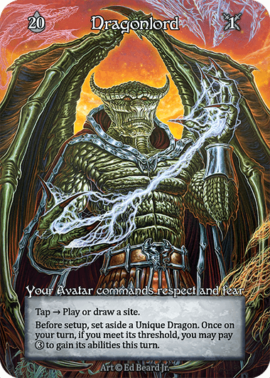 Floating card